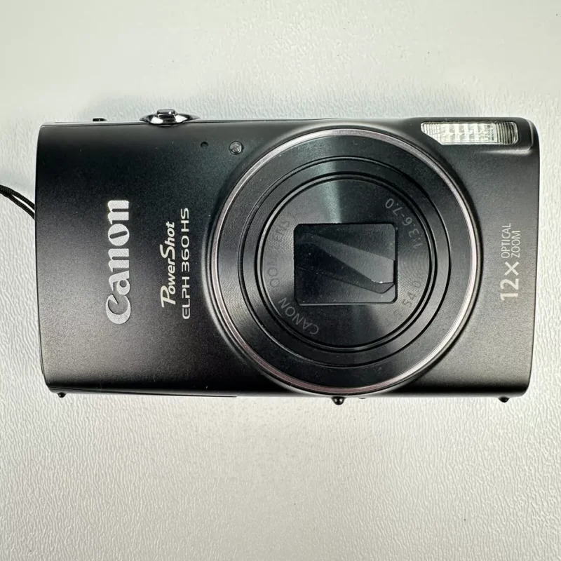 Canon PowerShot ELPH 360 HS Digital Camera 20.2 MP Black - Image 2
